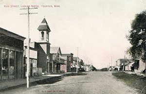 Fillmore County Journal - Historic Memories of Fillmore County “Main Street, looking north, in Fountain, Minn., over 100 years ago!"