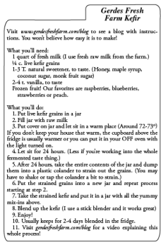 Kefir recipe