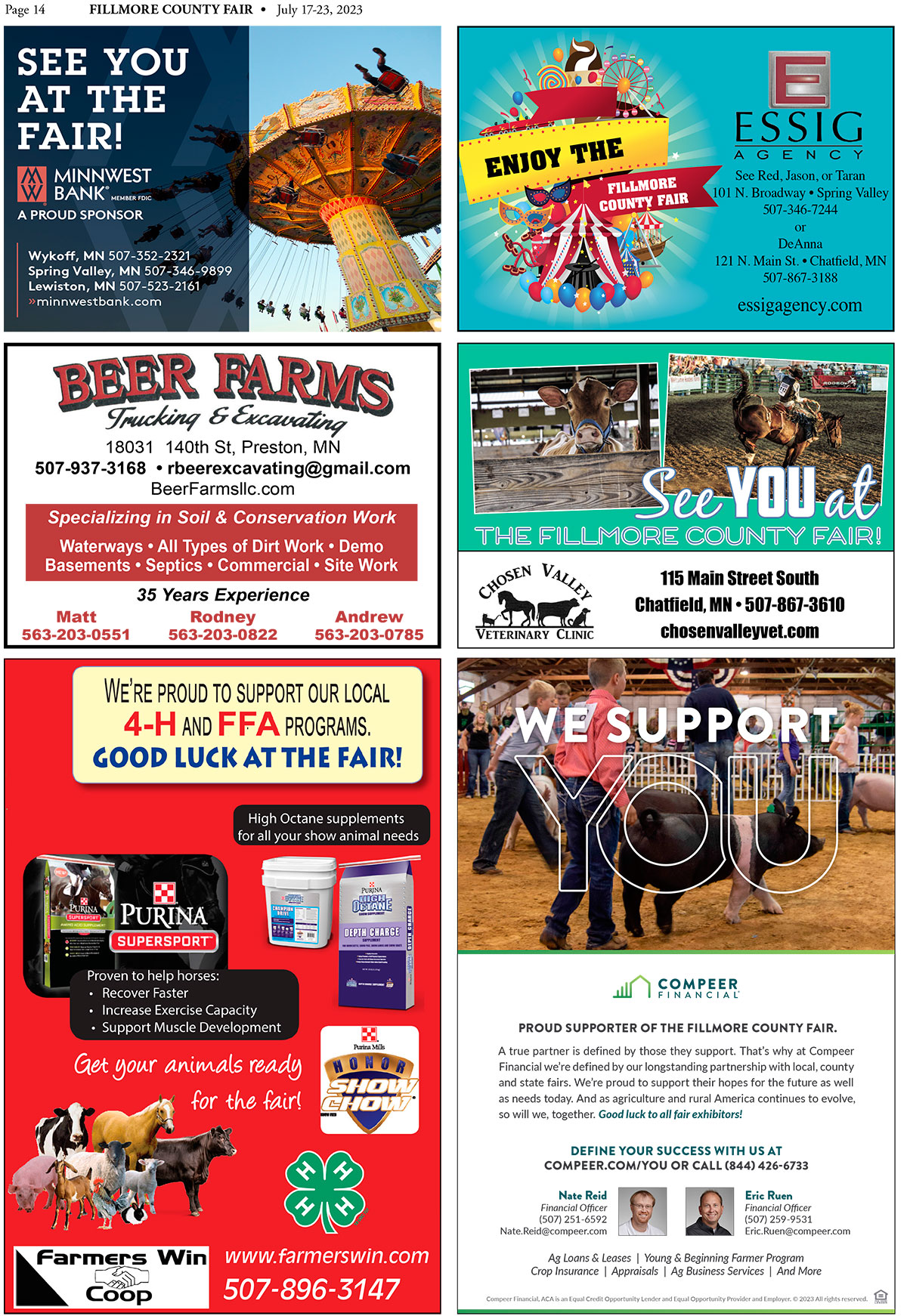 Fillmore County Fair Premium Guide 2023