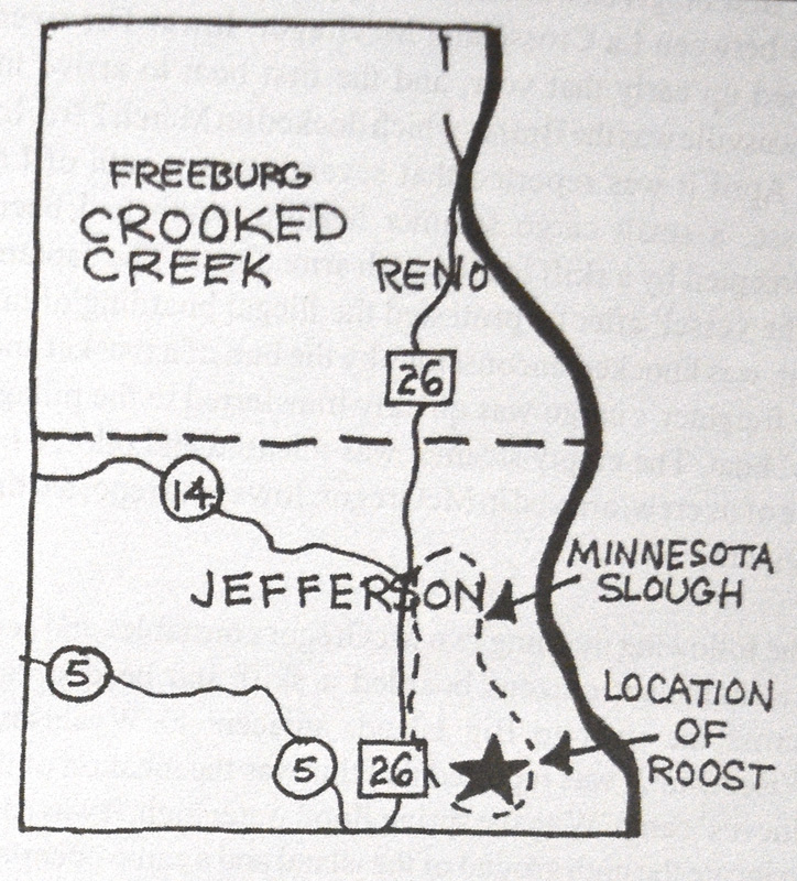 Map courtesy of the Houston County Historical Society