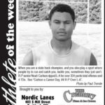 Fillmore County Journal - Athlete of the Week - Noah Carlson - Rushford/Peterson