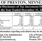 Fillmore County Journal - City of Preston 2019 Annual Disclosure Report
