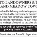 Fillmore County Journal - Notice to Landowners & Tenants of Grand Meadow Township