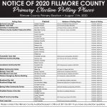 Fillmore County Journal - Fillmore County Primary Election Polling Places