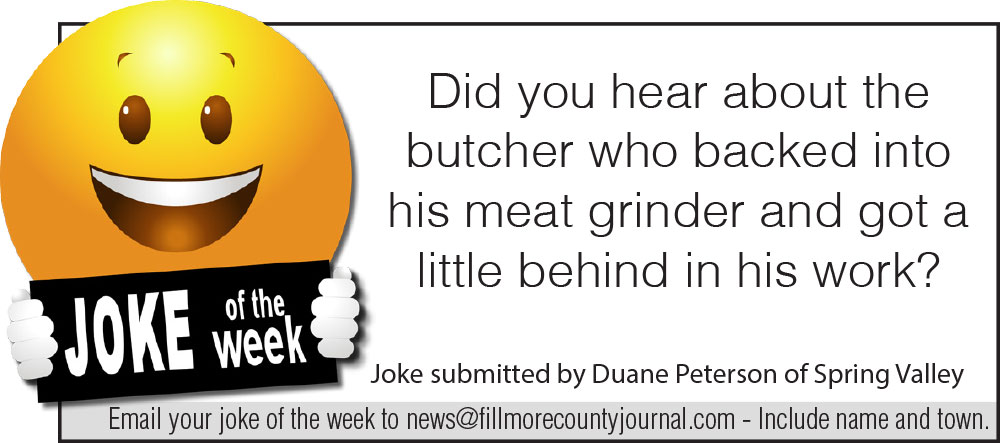 Fillmore County Journal - Joke of the Week - 8.3.20