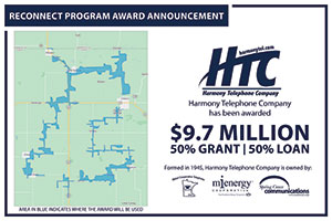 Fillmore County Journal - Harmony Telephone Award for High Speed Broadband