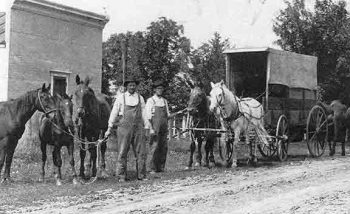 Peering at the Past Horses traveled on trains, Knute’s big dream of a ...