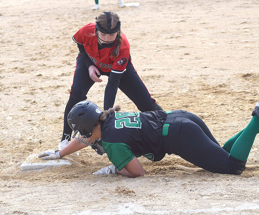 Historic home softball game for Spring Grove