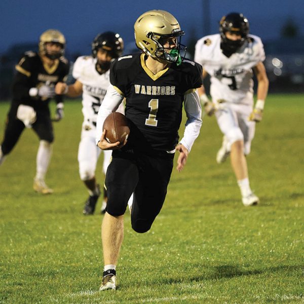 Football: Warrior Defense Scores Thrice in 48-0 Win Over PEM