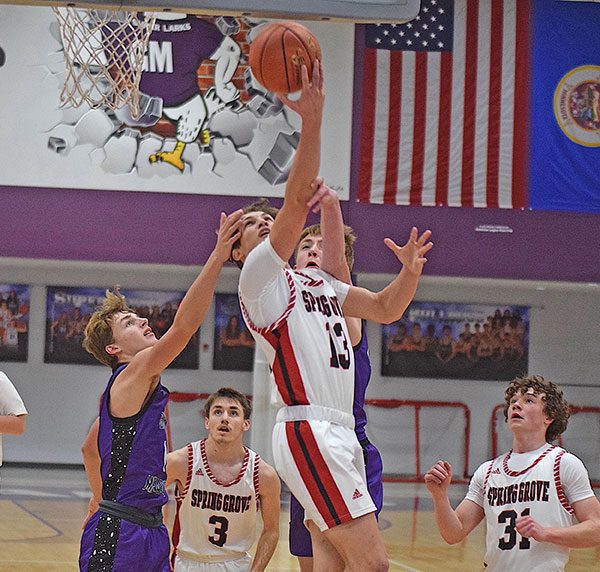 Spring Grove's Zach Brumm vs Grand Meadow