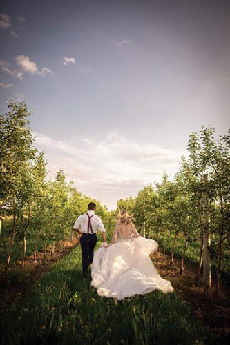 Wedding outside Pinter's