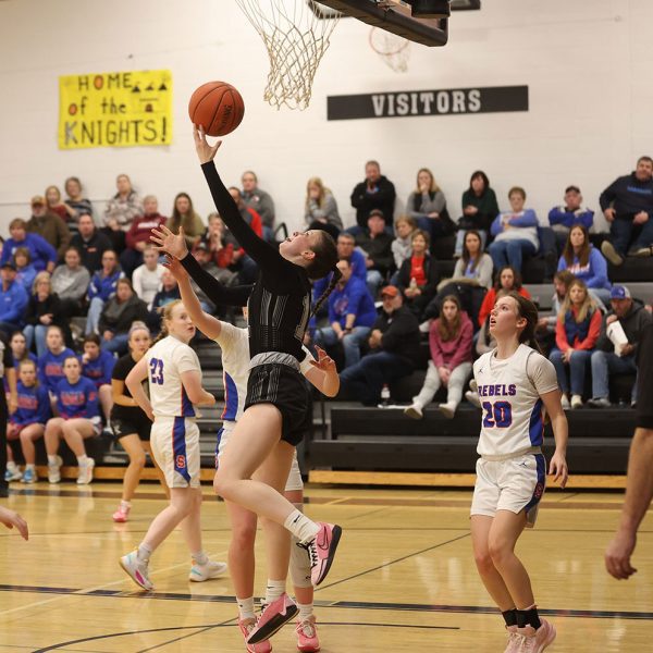 Katelyn Hauser On the Knights Girls Basketball team.