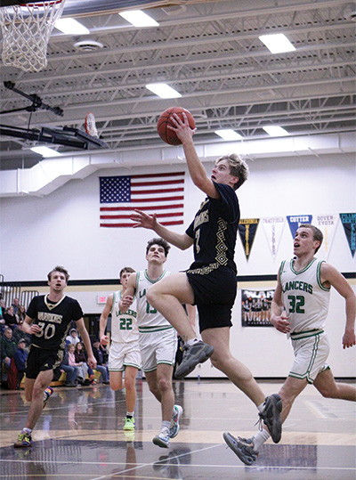 Caledonia's Lewis Doyl shoots.