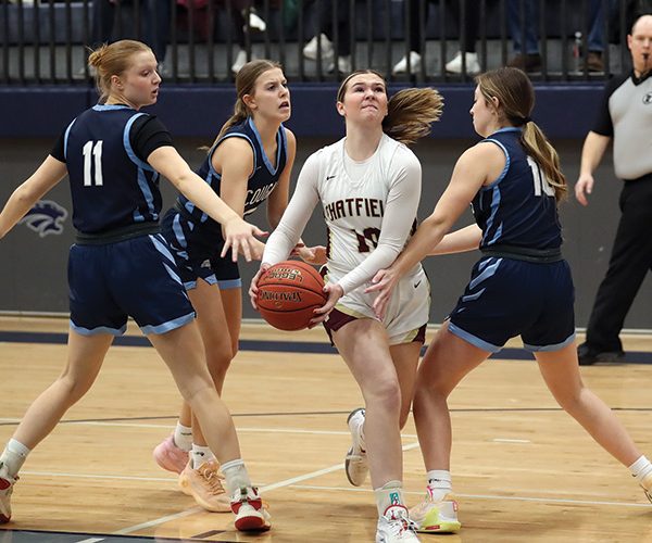 Chatfield's Taylor Ask shoots over Zumbrota-Mazeppa