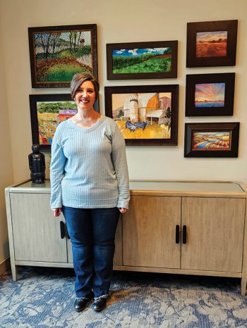 Artwork displayed with Kelly Puent