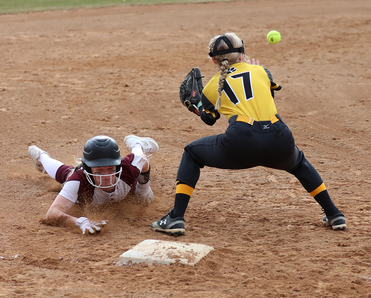 Chatfield’s Brynn Horsman slides safely into third base