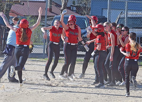 Emerson Ingvalson greeted at home plate