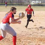 Jada Strinmoen runs toward third