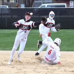 Zach Olson steals second