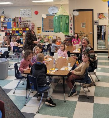 Snack time – time to eat, visit, and laugh! Photo submitted