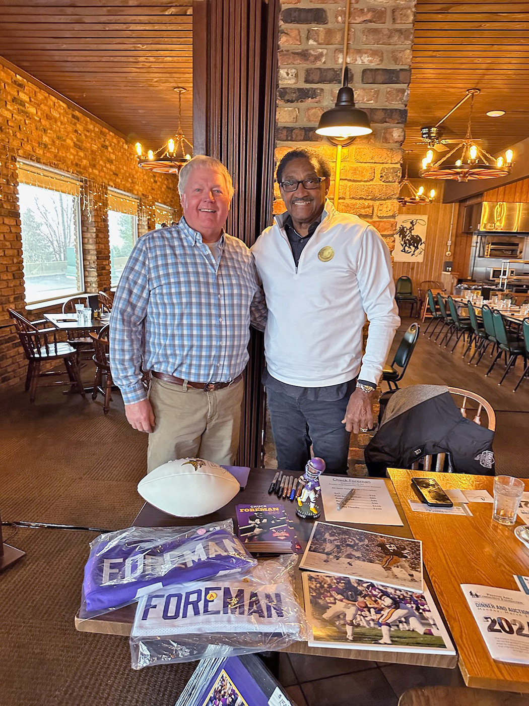 Famed Viking RB Spoke at PACF Dinner