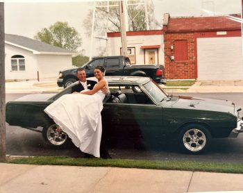 Hovey's Wedding day with the Dart.