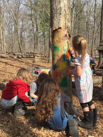 Eagle Bluff students take art to the natural world! Photo submitted