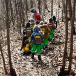 Eagle Bluff students explore the outdoors in all kinds of weather. Photo submitted