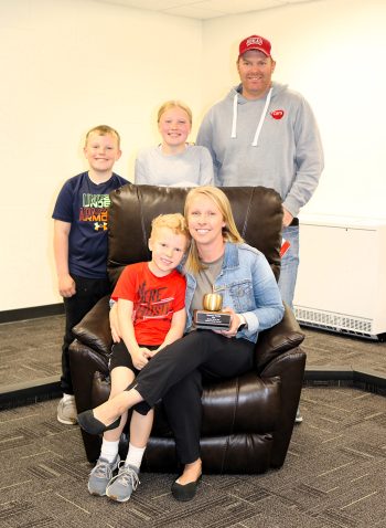 Shannon with her husband and children