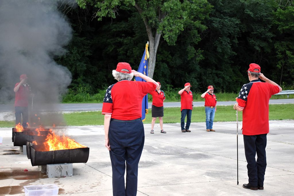 Lanesboro Legion Flag Burning Ceremony