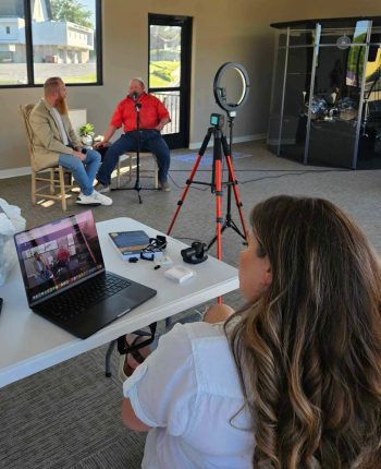 Tara Runs Sound while Eric Interviews