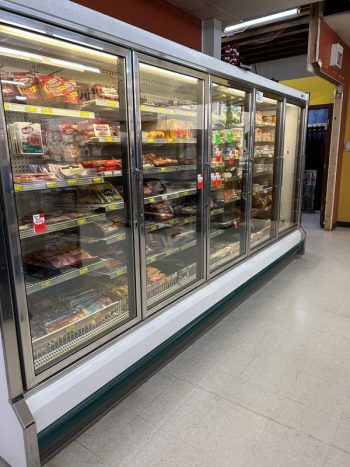 Another cooler holds a selection of processed meats and cheeses. Photo by Wanda Hanson