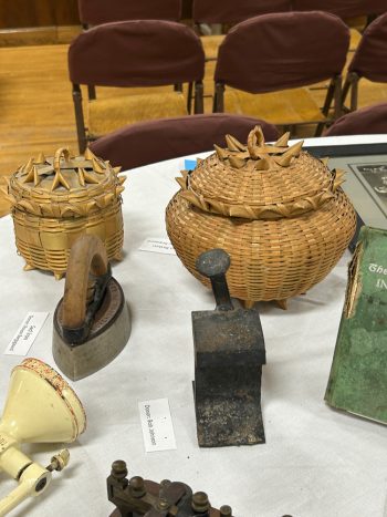 Winnebago baskets displayed at HAM. Photo by Wanda Hanson