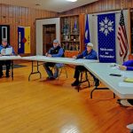 Ostrander City Council discusses a new truck. Photo by Zech Sindt