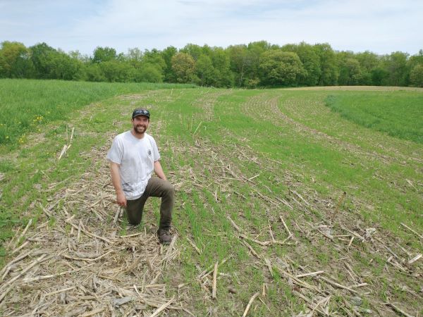 Connor McCormick continues to research ways to protect his family’s land and improve the farm operation. Photo submitted