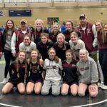 Chatfield girls wrestling took first at the Rochester-Century tourney behind titles from Emily Bova (100), Brynn Horsman (118), and Elle Eickhoff (142). A day later, Chatfield was one of just 16 to compete in the first ever Minnesota Girls Dual State Championship (where they took 13th mainly due to a lack of a full roster). Chatfield is a tip of the emerging girls’ wrestling sword. Photo submitted