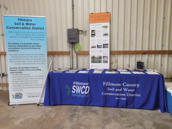 Fillmore County SWCD booth at the fair. Photo submitted