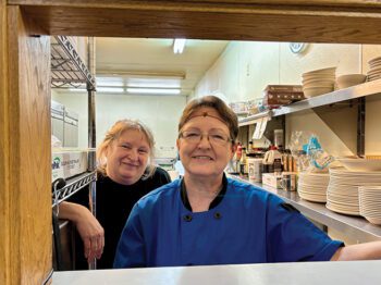 Jennie Moreland, left, and Mary Aakre purchased the Gateway Cafe last August. Photo by Alex Gumbel