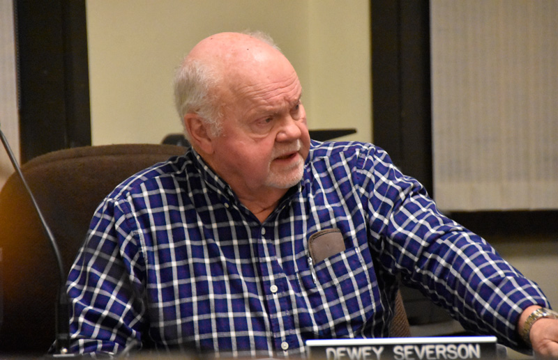 Dewey Severson attended his last Houston County Commission meeting on December 31 after serving on the board for four years. Photo by Charlene Corson Selbee