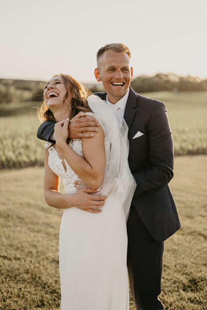 Grace Sveen Photography captured the joy of Morgan and Quinn on their wedding day. Photo by Grace Sveen Photography