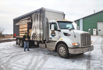 Root River Hardwoods delivers to the cities three times a week and to Albert Lea once a week. Mitch Horseman is the driver. Photo submitted