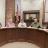 Spring Valley’s new council sits together for their first regular meeting on January 13. From left Brent Kohn, Chris Danielson, Justin Mlinar, John Dols and Luan Ruesink. Photo by Paula Barness