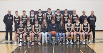 Caledonia boys basketball topped Rushford-Peterson 84-67 to clinch the TRC-East division title. The Class AA #3 Warriors ran their win streak to nine and they improved to 20-2 on the year. Photo by Paul Trende