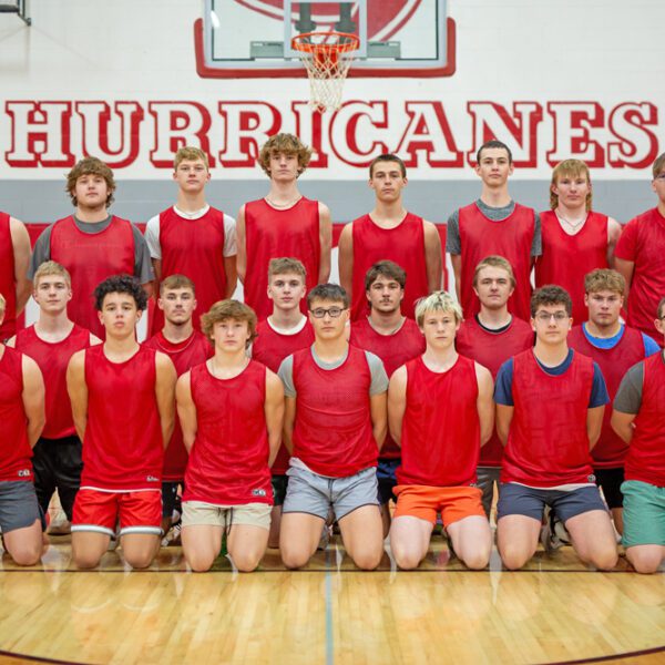 Houston boys basketball beat LeRoy-Ostrander 86-57 to clinch the SEC-East basketball title. It is the Hurricanes’ first boys SEC title ever, and first league crown period since 1987. They are 12-4 in the SEC, 16-8 overall. Photo by Emma Geiwitz