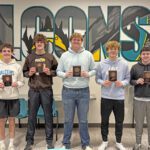 Fillmore Central announced its boys basketball individual team award winners. Pictured left to right, they are Clayton Schoepski, Iron Man Award; Greg Kennedy, Co-Defensive Player of the Year; Tyler Gulbranson, Most Improved; Bridon Bahl, Offensive Player of the Year; and Anthony Kiehne, Co-Defensive Player of the Year. Photo submitted