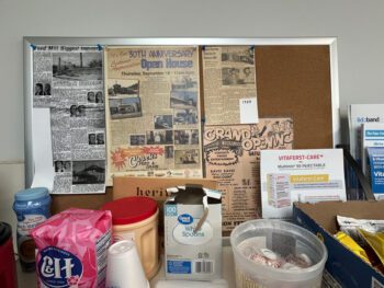 The history of Chuck’s Feed & Grain will be honored; the name will remain as will newspaper clippings displayed at the feed store. Photo by Wanda Hanson