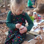 Woodland art sessions under the trees. Photo submitted