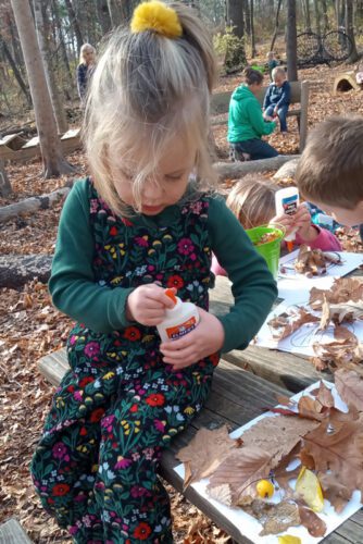 Woodland art sessions under the trees. Photo submitted
