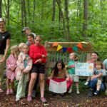 ECFE families enjoy crafts and storytime outdoors. Photo submitted
