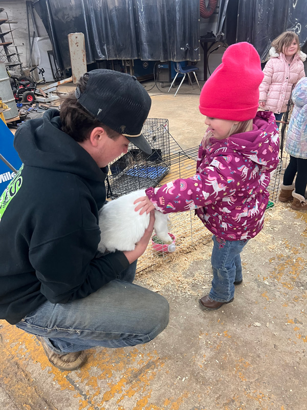 Preschool enjoying the FFA petting zoo. Photo submitted